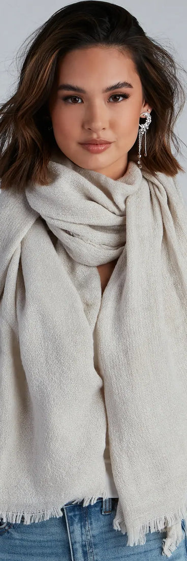 Cuddle Up Knit Blanket Scarf