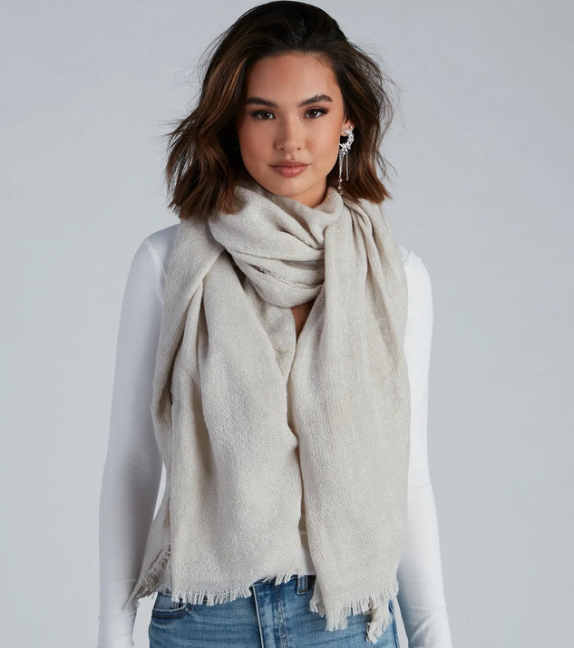 Cuddle Up Knit Blanket Scarf