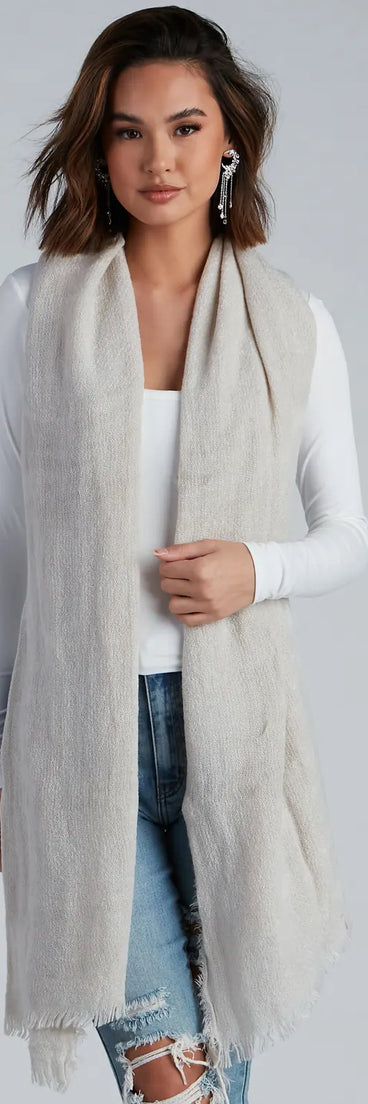 Cuddle Up Knit Blanket Scarf
