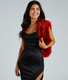 Regal Glamour Faux Fur Wrap