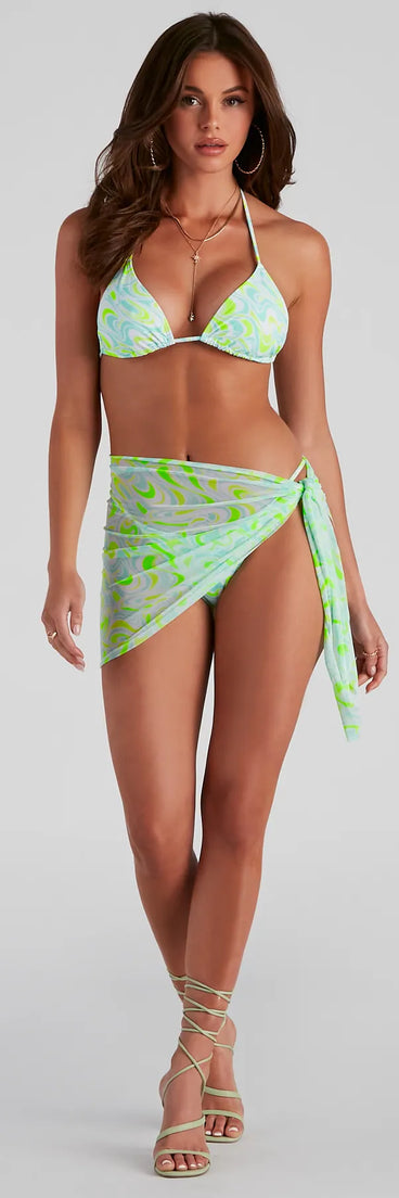Sassy Swirl Swim Sarong