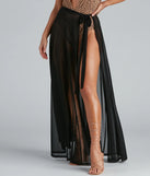 In The Sun Long Mesh Swim Wrap