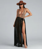 In The Sun Long Mesh Swim Wrap