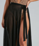 In The Sun Long Mesh Swim Wrap
