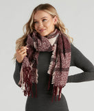 Coffee Date Chic Plaid Scarf
