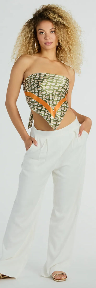 Luxe Flair Woven Loop Satin Scarf