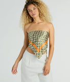 Luxe Flair Woven Loop Satin Scarf