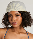 Forever Adorable Embroidered Sheer Head Scarf