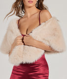 Celebrate in style with this stunning ivory New Year's Eve outfit essential, the Endless Glam Faux Fur Shawl, featuring the latest statement-making details and a glamorous design perfect for holiday events.
