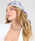The In The Stars Celestial Satin Scarf in black brings edge and energy to your vibe, ready to elevate any festival look or concert outfit.