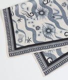 The In The Stars Celestial Satin Scarf in black brings edge and energy to your vibe, ready to elevate any festival look or concert outfit.