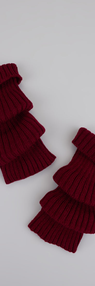 Style your vibe in seconds with the Stylish Layer Rib Knit Leg Warmers, a fashion accessories essential that completes any outfit with ease.