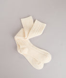 Sweet On Repeat Cable Knit Knee High Socks