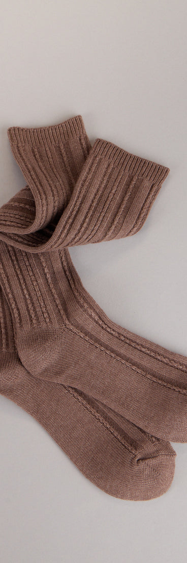 Style your vibe in seconds with the Sweet On Repeat Cable Knit Knee High Socks in brown, a fashion accessories essential that completes any outfit with ease.