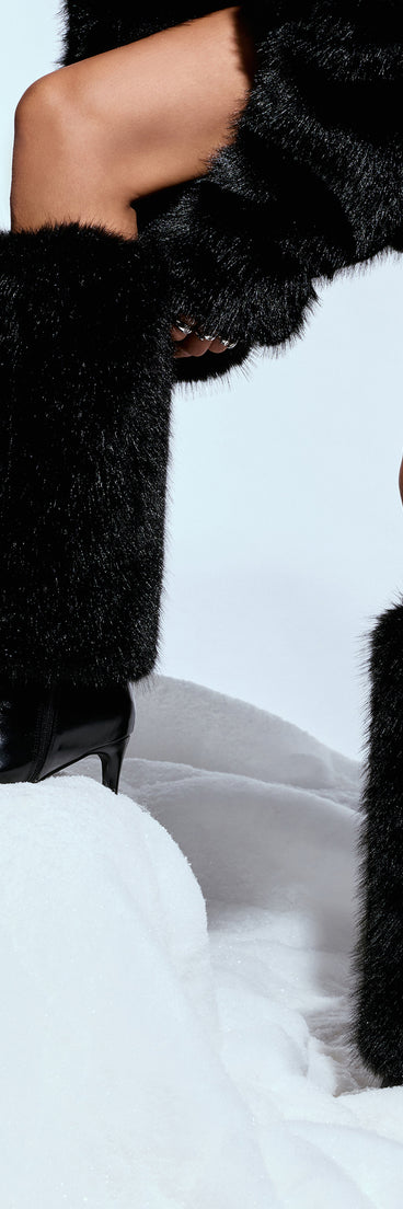 Cozy Girl Faux Fur Leg Warmers