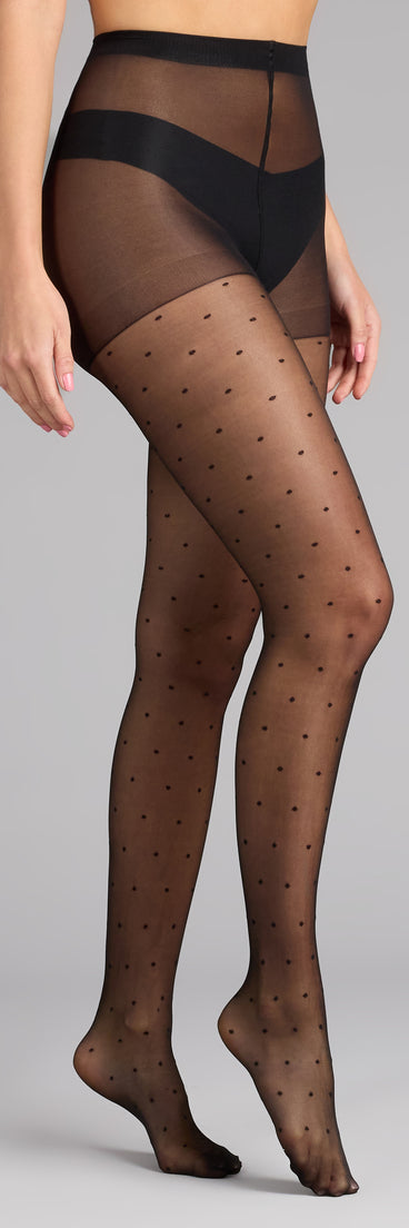 Sweet Glam Polka Dot Sheer Tights