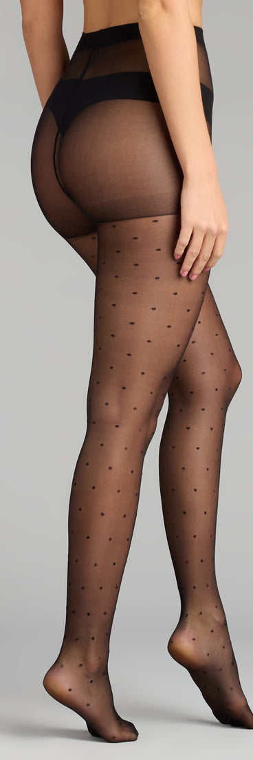 Sweet Glam Polka Dot Sheer Tights