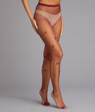 Charmed In Bows Fishnet Tights