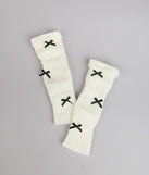 Final Touch Cuffed Bow Leg Warmers