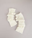 Cute and Cozy Pom Leg Warmers