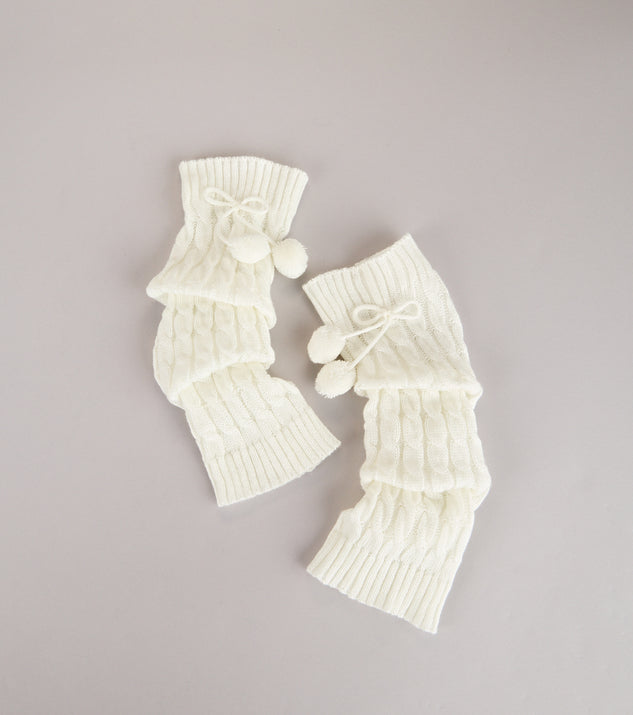 Cute and Cozy Pom Leg Warmers