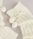 Cute and Cozy Pom Leg Warmers