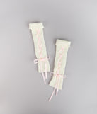 Cozy Coquette Rib Knit Bow Leg Warmers