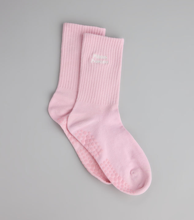 Pilates Princess Grip Crew Socks