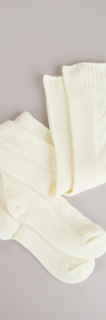 Toasted Cozy Knit Socks