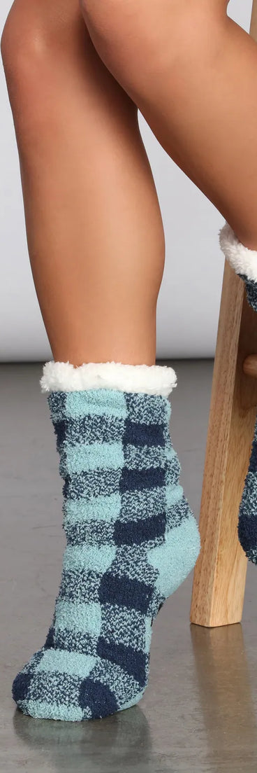 Toasty Toes Non-Slip Fuzzy Socks