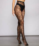 High Waist Floral Tights