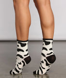 Cow Print Two Pack Socks