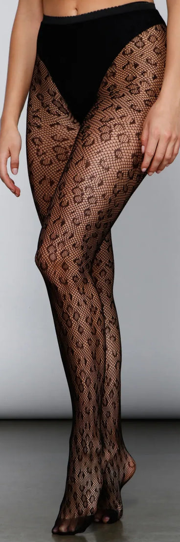 Leopard Print Tights