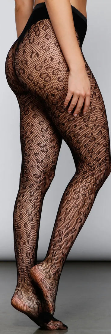 Leopard Print Tights