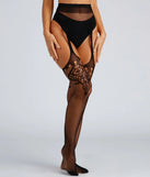 Sultry Garter Thigh-High Tights