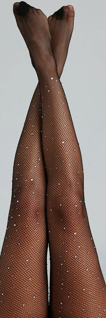 Edgy Glam Vibes Fishnet Tights