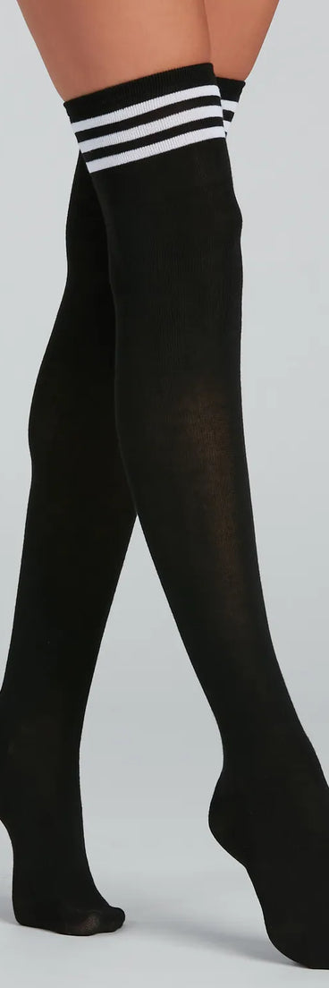 Sporty Babe Over-The-Knee Socks