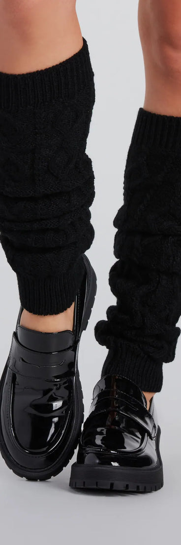 Cozy Must-Have Cable Knit Leg Warmers