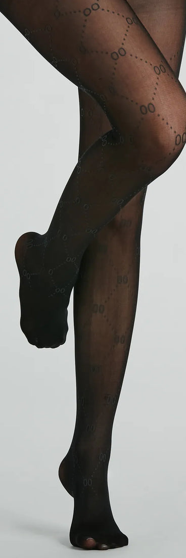 Alluring Fate Pattern Nylon Fishnet Tights