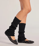 Add a touch of seasonal charm to your winter wardrobe with the Chic Layers Ribbed Knit Leg Warmers, a black cold-weather accessory that effortlessly completes your seasonal looks!