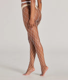 Sultry Open Fishnet Tights, a trendy white addition to women's going-out outfits, is ideal for Christmas party outfits, chic NYE attire, or winter night-out looks that keep you on-trend!