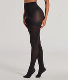 Sheer Compression Shaper Tights, a trendy black addition to women's going-out outfits, is ideal for Christmas party outfits, chic NYE attire, or winter night-out looks that keep you on-trend!