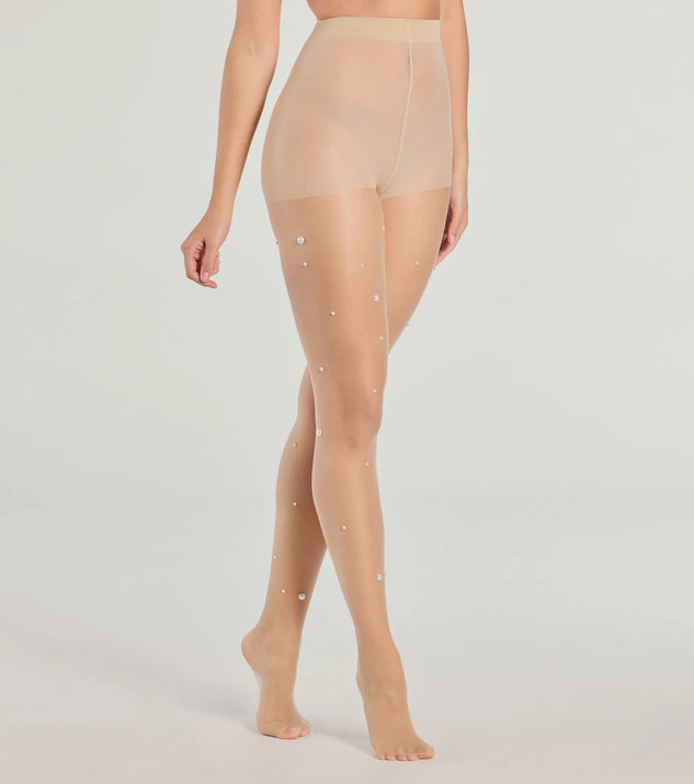 Whether you're dressing up for a romantic date or a Galentine's event, the All In The Details Faux Pearl Sheer Tights in nude are the perfect accessory to elevate your Valentine's Day outfit.