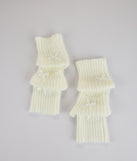 Final Touch Cuffed Bow Leg Warmers