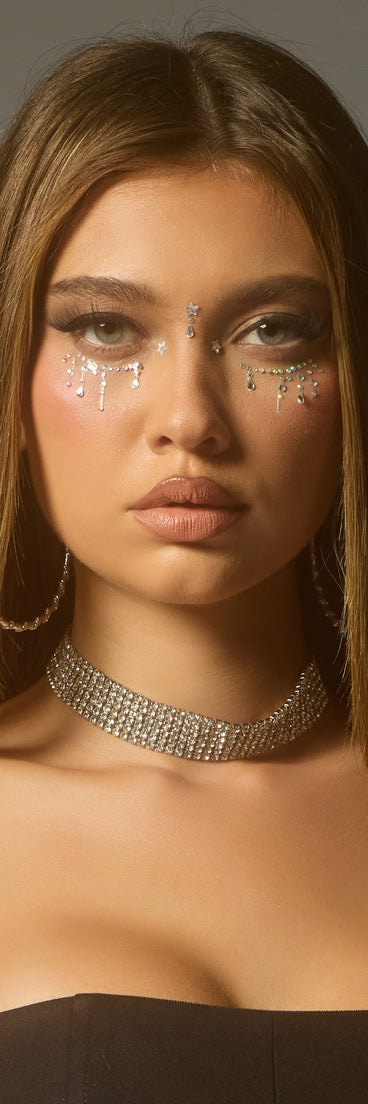 Glammed Up Face Gemstones Set