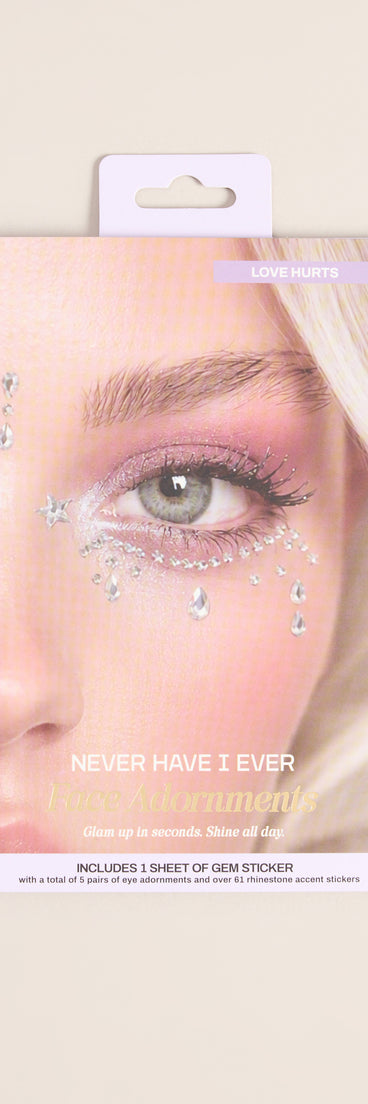 Glammed Up Face Gemstones Set