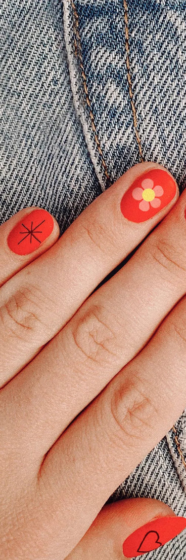 It Girl Retro Nail Art Stickers