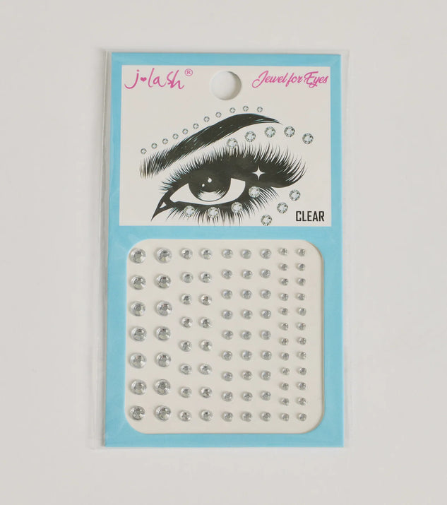 Get ready for any event with the Sparkle And Glow Clear Adhesive Face Gems in clear, an essential start to creating a versatile outfit for concerts, parties, or cocktail hours.