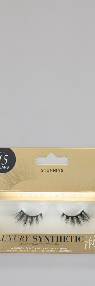 Style your vibe in seconds with the Lilly Reusable Luxe Half Faux Lashes in black, a fashion accessories essential that completes any outfit with ease.