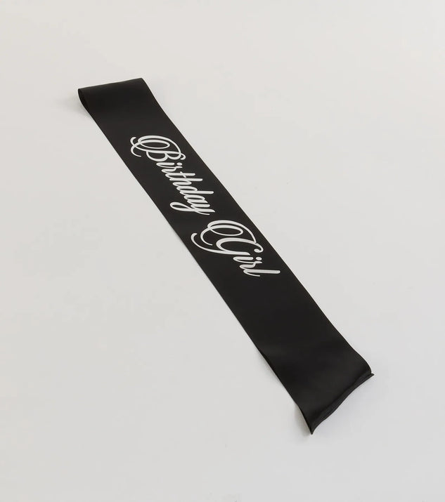 Birthday Girl Satin Sash